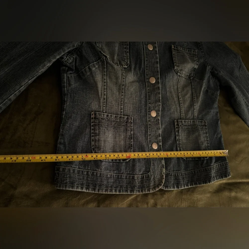 Womens WILL SMITH Denim Jean Jacket Size 12 Gentle Used - Picture 7 of 7